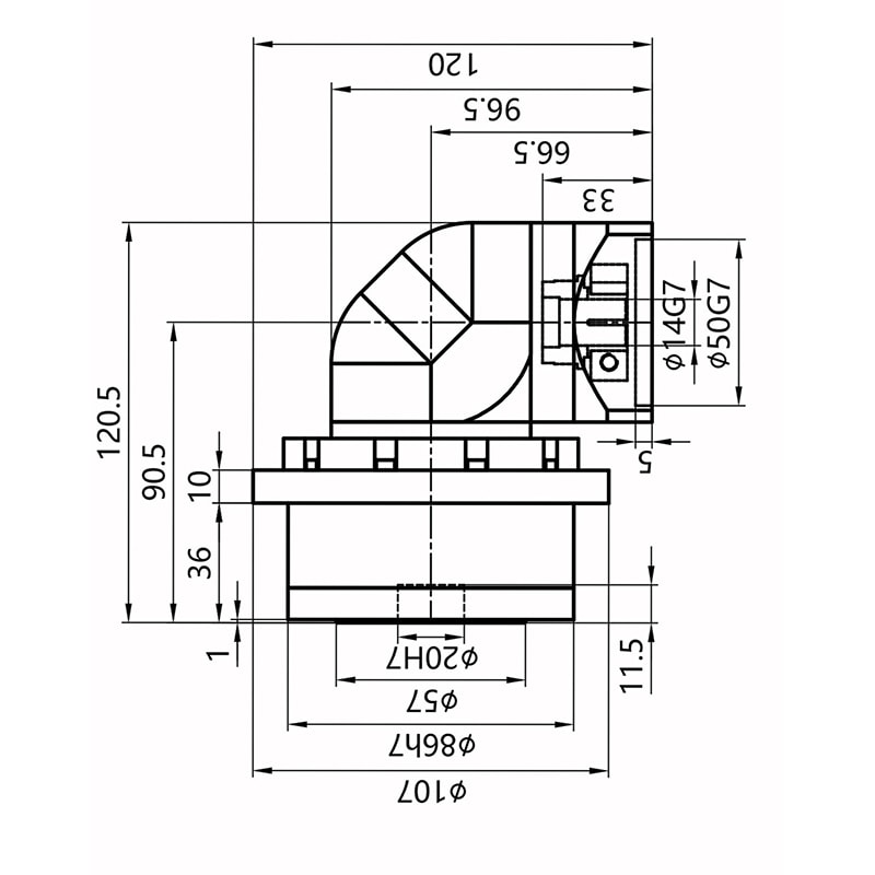 WFR 25 series reducer drawings